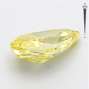 Diamante Cultivado en Laboratorio con Certificación IGI, 4.37 CT, Corte Pera Modificado, Color Amarillo Intenso Fantasía, Claridad VS1, CVD LG 799622666 para Joyería - Product Image 3