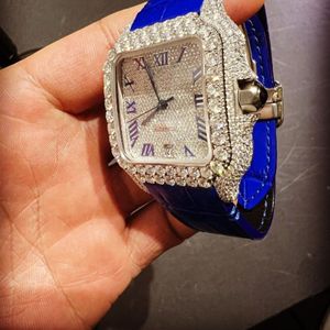 Reloj Clásico Personalizado para Hombre con Diamantes Cultivados en Laboratorio, Estilo Hip Hop, Joyería de Diamantes, Mejor Calidad, Precio al por Mayor - Product Image 4