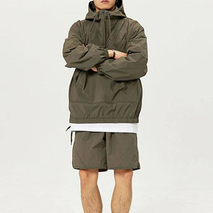 Conjunto Cortavientos de Nylon Personalizado para Hombre, con Cremallera Completa, Estilo Urbano, Reflectante, con Logotipo Personalizado, Superventas 2026 - Product Image 4