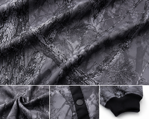 Custom Gray Camo Quilted Bomber <b>Jacket</b> for Men & Women <b>Zip</b> <b>Up</b> Flight <b>Jacket</b> Windproof Winter Hunting Outdoor Tactical <b>Jacket</b> OEM - Product Image 5