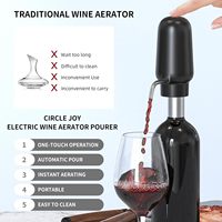 Ensemble ouvre-bouteille électrique et aérateur de vin rechargeable, verseur aérateur de vin populaire, bouchon de vin sous vide et coupe-capsule