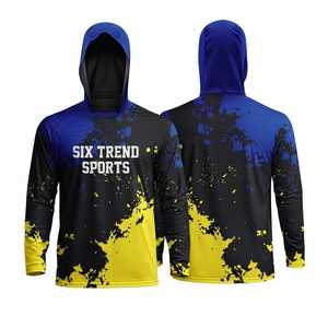 เสื้อฮู้ดแขนยาว Six Trend Sports สำหรับทุกเพศ แห้งเร็ว ระบายอากาศได้ดี ผลิตจากผ้าเจอร์ซีย์คอตตอน 100% พิมพ์ลายแบบ Sublimation ทรงสปอร์ต เหมาะสำหรับใส่ในฤดูหนาว - Product Image 1