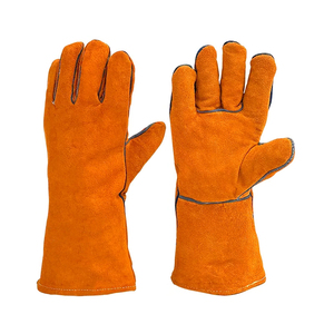 ถุงมือเชื่อมขายดีที่สุด คุณภาพเยี่ยม หนังวัวแท้ ทนความร้อน ราคาถูก จำหน่ายจำนวนมาก - Product Image 1