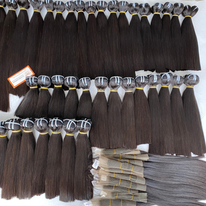 Vente en gros d'extensions de cheveux humains de trame de machine de vague vietnamienne droite Remy à double tirage vierge 100% - Product Image 4