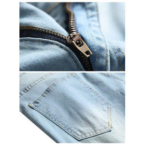 Custom Summer Streetwear Vintage <b>Short</b> Half Pants Loose Work <b>Shorts</b> Fashion <b>Men's</b> Baggy Denim <b>Jean</b> <b>Shorts</b> <b>Men</b> - Product Image 3