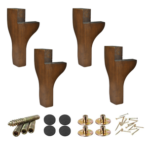 Unique Angled Solid Wood Furniture Legs <b>Sofa</b> Cabinet Feet Replacement Creative Design Durable Hardwood OEM - Product Image 5