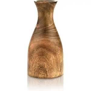 Maceta Geométrica de Madera para Plantas, Contenedor Decorativo de Madera con Patrón a Cuadros para Mesa, Maceta Decorativa para Interiores - Product Image 1