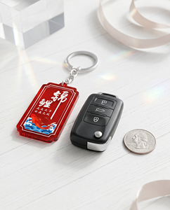 Acrylic Anime <b>Keychain</b> Creative Series with <b>Custom</b> Logo and Color for Insurance and Event Gifts - Product Image 1
