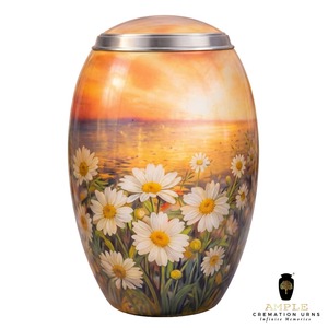 โกศบรรจุอัฐิสำหรับผู้ใหญ่ ลายดอกไม้ เป็นมิตรกับสิ่งแวดล้อม ทนทาน สีตามสั่ง ความจุ 220 คิวบิกอินช์ - Product Image 1