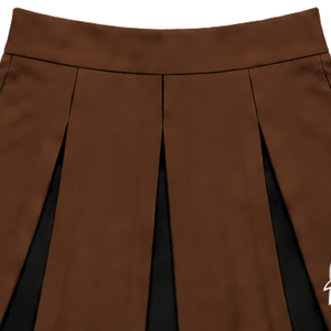 Jupe plissée marron pour femmes et filles, idéale pour la danse, les entraînements, les compétitions, les tenues de sport scolaires et les équipes athlétiques. - Product Image 5