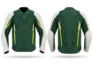 เสื้อแจ็คเก็ตมอเตอร์ไซค์คุณภาพสูง ผลิตจากผ้าโพลีเอสเตอร์ 100% แบบตาข่าย แขนยาว สำหรับนักขี่มอเตอร์ไซค์  ป้องกันการกระแทก ระบายอากาศได้ดี และมีสไตล์ - Product Image 2