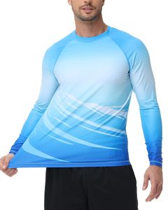 เสื้อเชิ้ตตกปลาแขนยาวสำหรับผู้ชาย เสื้อกีฬากลางแจ้ง สีไล่ระดับ ป้องกันรังสียูวี UPF 50 ระบายอากาศได้ดี - Product Image 2