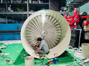 Depurador Húmedo de 8000m/h con Torre de Absorción de PP y Bomba para Purificación de Gases Ácidos, Marca TAN DAI PHONG, 95-98% de Eficiencia - Product Image 3