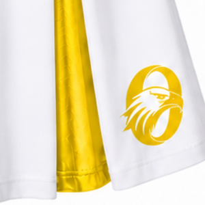 Jupe de cheerleading jaune plissée, bas de tenue de performance athlétique, vêtement de sport pour l'entraînement et la compétition des équipes de cheerleading - Product Image 4