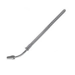 Tube d'aspiration Poole 23 FR OD courbé 10 pouces, instrument chirurgical manuel, acier inoxydable/titane de qualité allemande, réutilisable - Product Image 5
