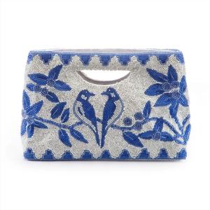 Bolso de mano multicolor con cuentas de cristal, estilo casual, artesanía india hecha a mano, tipo baguette, con cuentas de colores personalizables - Product Image 3