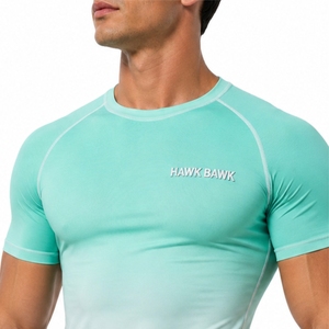 T-shirt de compression pour homme, séchage rapide, sport, fitness, confortable, respirant, tissu léger pour homme - Product Image 5