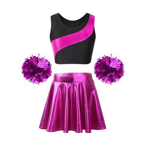 ชุดเชียร์ลีดเดอร์สำหรับผู้ใหญ่แบบยูนิเซ็กซ์ที่ดีที่สุดสำหรับงานปาร์ตี้คอสเพลย์ฮาโลวีน พร้อมพู่เชียร์ ทำจากโพลีเอสเตอร์ 100% แห้งเร็ว - Product Image 2