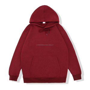 Vente en gros de sweats à capuche classiques d'automne et d'hiver pour hommes sweats à capuche brossés imprimés sweats à capuche surdimensionnés unis unisexes - Product Image 6