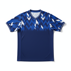 Maillots de football personnalisés en gros – Uniformes d'été en polyester uni à séchage rapide, respirants, col en V, manches courtes pour équipes - Product Image 1