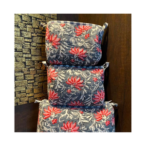 Women’s Stylish Canvas Cosmetic Pouch with Zipper Geometric Print Hand Block Printed <b>Vanity</b> Bag Travel <b>Makeup</b> Organizer Case - Product Image 4