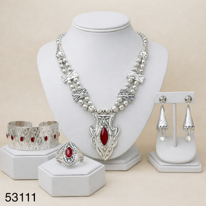 Elegante conjunto de collar y pendientes de latón macizo chapado en oro con circonita natural, diseño de hoja, moderno, para boda, con cadena de cuerda. - Product Image 6