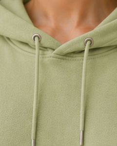 Custom Light Green Oversized Women Hoodie Custom <b>Leaf</b> Graphic Print Cotton Fleece Pullover Hooded Sweatshirt Casual Streetwear - Product Image 5