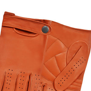 Gants de travail en cuir imperméables avec fermeture au poignet, gants de conduite personnalisés unisexes toutes saisons - Product Image 3