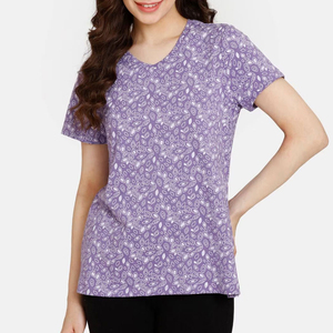 100% Polyester Feel Sublimation Printing Canvas Soft Fabric Casual Summer Women's Custom Logo Quick Dry Breathable - Product Image 5