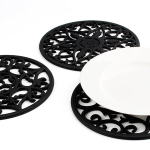 Modern High Quality Eco-Friendly <b>Silicone</b> Round MFD Coaster - Product Image 5