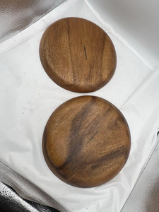 Juego de 4 Platos de Madera Auténtica de Filipinas de 9.75 Pulgadas, Platos de Madera para la Cena - Product Image 6