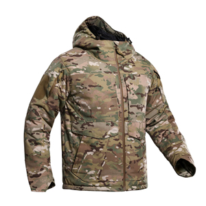 Veste softshell d'hiver pour homme, coupe-vent, noire unie, manches longues, vêtements tactiques d'extérieur - Product Image 6