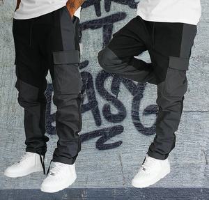 กางเกงวอร์มผู้ชายผ้าลูกฟูกเอวสูงมีกระเป๋าปักกลางแจ้งทำงาน - Product Image 6