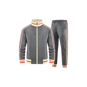 <b>Men</b> Hip Hop Hooded Winter Printed Customizable <b>Track</b> Suits Sets Short Sleeve Full-zip Sweatsuit Active <b>Jackets</b> Pants 2-Piece - Product Image 2