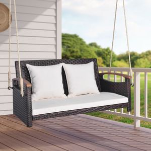 Dondolo da Giardino in Rattan per 2 Persone per il Relax in Veranda - Product Image 2