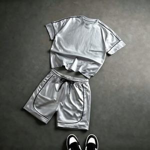 Ofertas Destacadas, Novedades, Conjunto de Camiseta y Pantalones Cortos Deportivos Casuales de Verano para Hombre, Transpirables, de Alta Calidad, Estampados y Personalizados - Product Image 2