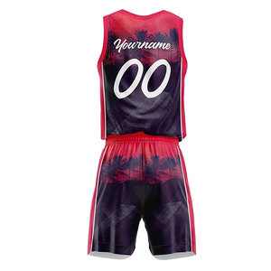 Producto Popular: Conjuntos de Uniformes de Baloncesto Sublimados, Nueva Ropa Deportiva, Conjunto de Camiseta y Pantalones Cortos de Baloncesto para Entrenamiento, Personalización para Equipos - Product Image 2
