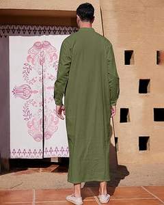 Vêtements Islamiques Élégants : Thobes Marocains, Jubba Arabe, Jalabiya, Thawb, Kaftan, Thobes du Qatar – Couleurs Unies, Grandes Tailles, Service OEM - Product Image 2