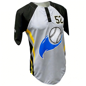 เสื้อเบสบอลแขนยาวแบบแร็กแลนคอเฮนลีย์ ผ้าโพลีเอสเตอร์ 100% ระบายอากาศได้ดี ซับเหงื่อ ผลิตตามสั่ง ขายส่งจากโรงงาน - Product Image 1