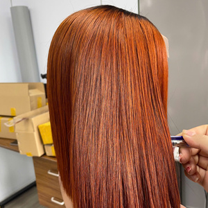 Venta al por mayor 100% Raw Virgin Vietnamita Cabello Humano Peluca Corta Hueso Recto Ombre Marrón Super Doble Extensiones de Cabello - Product Image 2