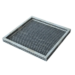 Rectangle Bone Inlay Art Deco Serving Tray with Custom Pattern for Tabletop Decor Handmade Fruit Platter - Product Image 1