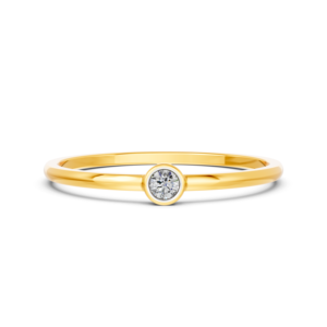 Anillo de Oro Sólido de 14K, 9K, 10K y 18K con Diamante de Laboratorio, Certificado IGI, Fabricante de Joyería Fina Ética, Venta al Por Mayor, RJC OEM ODM R101748 - Product Image 2