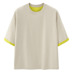 Camisetas de Hombre Estilo Hip-Hop Rasgadas Personalizables al por Mayor, Nuevo Estilo de Moda |   Ropa de calle de verano barata y a la moda, pantalones cortos de poliéster/algodón - Product Image 3