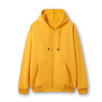 Sweat à capuche zippé brodé OEM pour homme, en molleton 100 % coton épais, veste à capuche personnalisée, vêtements de sport, vente en gros d'usine