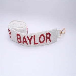 Correa para Bolso con Cuentas de los Osos de Baylor, Correa para Bolso Deportiva Rectangular Personalizada Hecha a Mano en India - Product Image 3