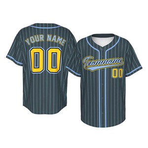 Camisetas de Béisbol Rosas Sublimadas Personalizadas al por Mayor, 100% Poliéster Transpirable - Product Image 5
