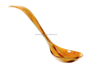 Cuillère à table en corne de bœuf polie, faite à la main, écologique, 100% corne naturelle pour les restaurants de luxe - Product Image 5
