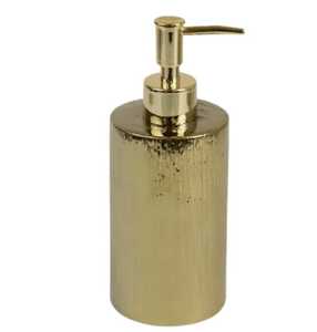 Distributeur de savon hexagonal géométrique en marbre noir avec pompe à lotion liquide en céramique veinée d'or pour salle de bain de luxe et coiffeuse d'hôtel - Product Image 5