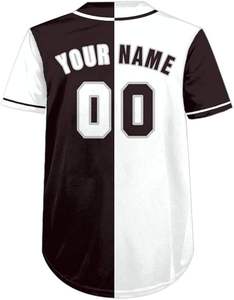 Maillot de baseball court respirant et à séchage rapide, grande taille, couleur personnalisée, 100 % polyester, antibactérien, service OEM – Meilleures ventes - Product Image 5