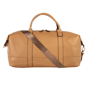 Bolsa de Viaje de Cuero Genuino Personalizada - Negra, Estilo Deportivo de Lujo, Forro de Poliéster, Bolsa de Viaje para Hombre de Alta Calidad - Product Image 6